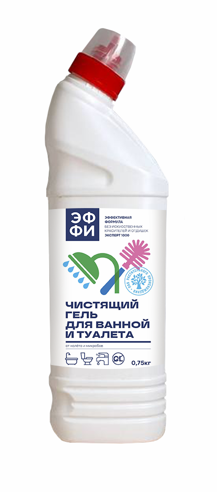 Средство чистящее концентрированное: универсальный очиститель для ванной «Эффективная формула», 0,75кг