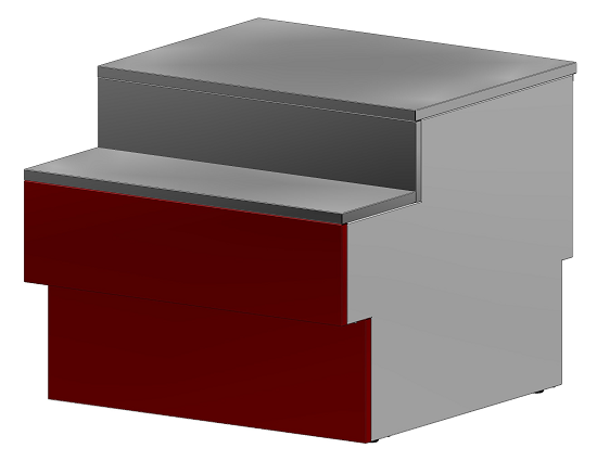 Прилавок П2629 "Илеть" Cube расчетно-кассовый неохлаждаемый