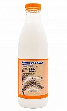 Простокваша "Деревенская" жирностью 2,5% - 0,900 кг