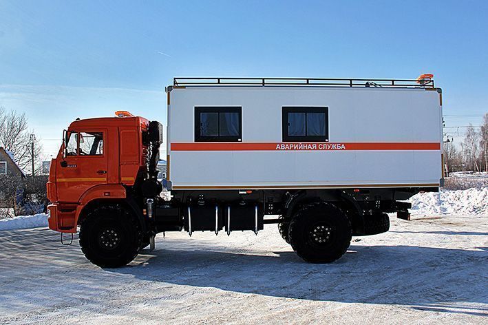 Автомобиль-мастерская модели 574207 на шасси КАМАЗ-43502-D5