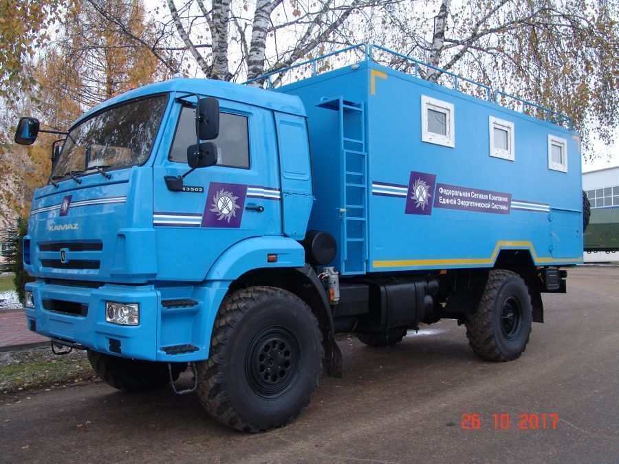 Автомобиль специальный (грузопассажирский) ГПА (МУС, ПУС, ППУ, МПУ, КДП, КШМ, ПШМ, МОС, МУ, МО, ЦУС, ЦАС, МКИОН, ПССС, АРС) модели 574212 на шасси КАМАЗ-43502-D5