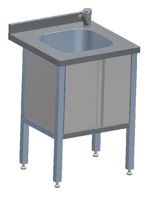 Стол с мойкой закрытый