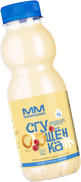 Продукт молочный сгущенный с сахаром без растительных жиров