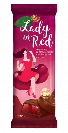 Мармелад "Lady in Red"® со вкусом вишни в шоколадной глазури