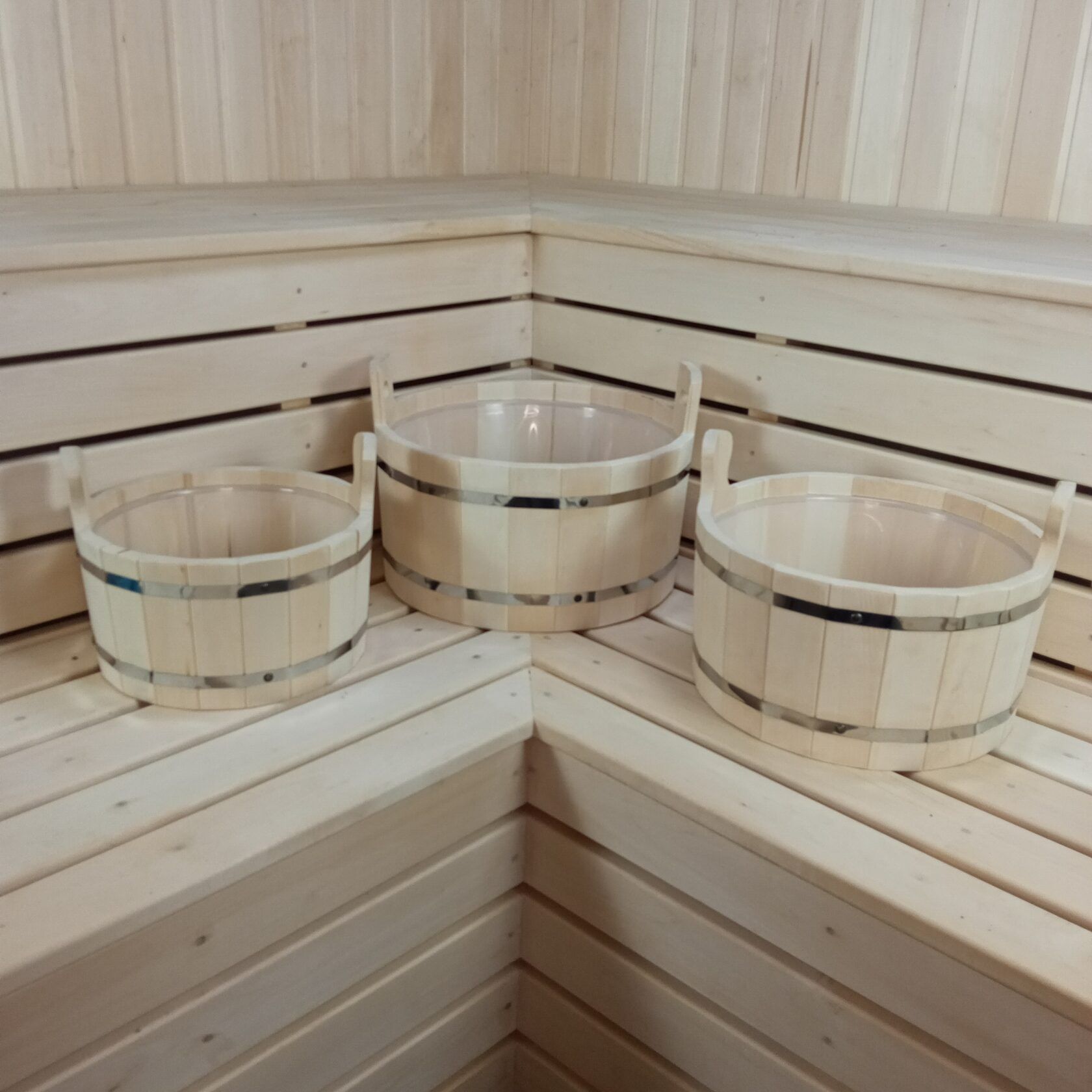 Шайки с пластиковой вставкой 9,13,18л